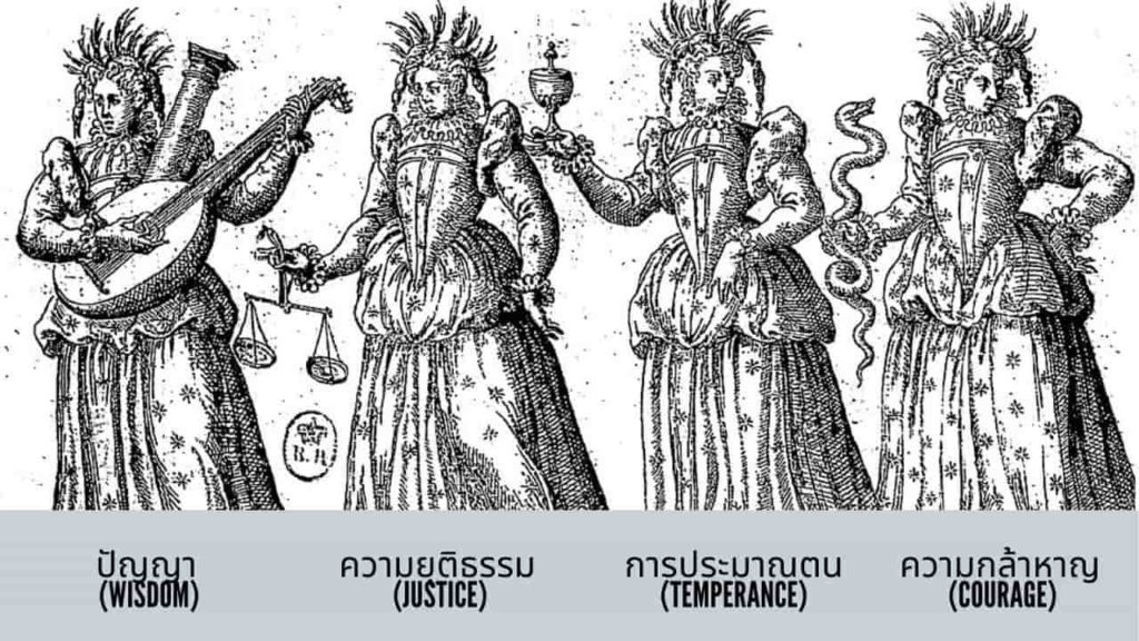 คุณธรรม 4 ประการของลัทธิสโตอิก (4 Cardinal Virtues of Stoicism)